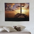 thumbnail image 4 of ONETECH  Lord's Prayer Wall Art Tapestry Inspiring Quote Wall Hanging Decoration | Our Father, who Art in Heaven, Hallowed be Thy Name. Thy Kingdom Come | Christian Family Home Decor Saying, 4 of 7