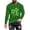 Green, variant on ZRGHAOYLQ St. Patrick's Day Crewneck Shirts Big and Tall Plus Size T Shirts Cotton Mens Funny Shamrock Print Long Sleeve Pullover Classic Comfy Shirt Tops