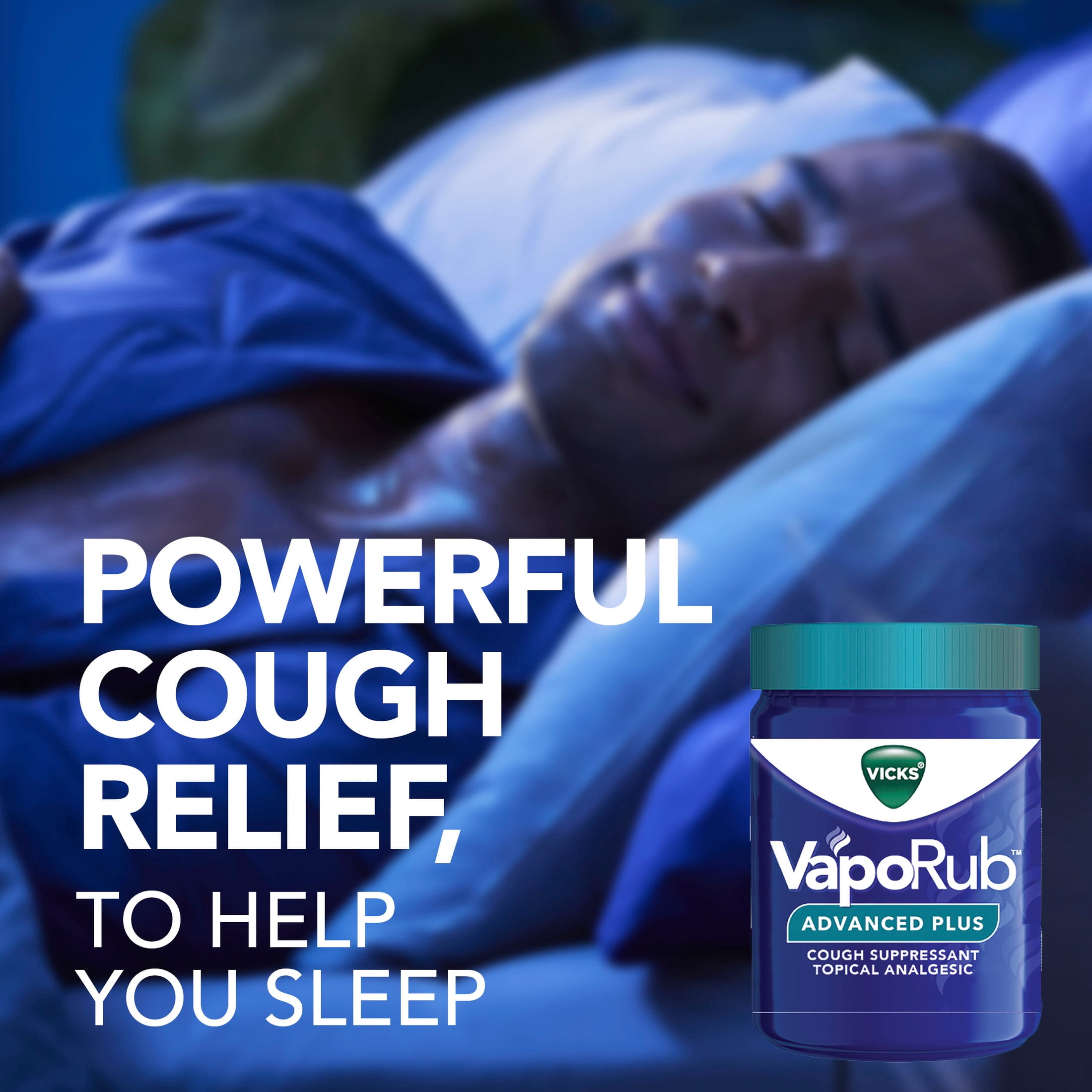 Vicks VapoRub Advanced Plus Cough Suppressant Chest Rub Ointment 2.82 oz