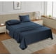 thumbnail image 1 of Casa Platino Juego de Sábanas King – 450 Hilos 100% Algodón Sábanas Refrescantes King, Acabado de Lujo de Hotel Premium, Naturalmente Transpirable, Píldora Baja, Certificado Oeko-Tex – Azul Patrimonio, 1 of 6