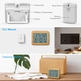 thumbnail image 3 of ORIA Indoor Outdoor Thermometer with 3 Wireless Sensors, Digital Hygrometer Thermometer, Brown, 3 of 7