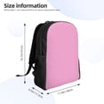 thumbnail image 4 of Haiem Pink Backpack - Stylish and Durable 15-inch Laptop Backpack with Waterproof Oxford Fabric, 4 of 8