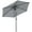 Light Grey, variant on Outsunny Patio Sun Umbrella, Outdoor Parasol with 6 Ribs, Cream White