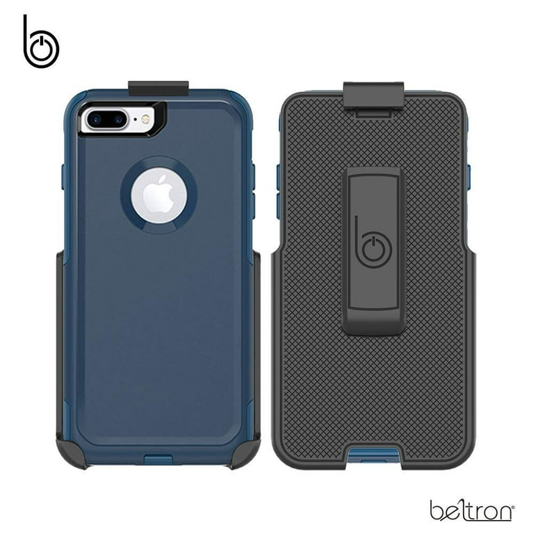Belt Clip Holster for OtterBox Commuter Series iPhone 7 Plus iPhone 8 Plus 5.5 case is not Included Features Secure Fit Quick Release Latch Durable Rotating Belt Clip Built in Kickstand