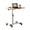 Wood, variant on Overbed Bedside Table with Wheels, Adjustable Height Over The Bed Table, Mobile Hospital Bedside Table with Tilting Desktop