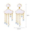 thumbnail image 2 of Elegant Cloud Shaped Dangle Earrings with Sparkling Rhinestone for a Feminine Style, 2 of 5