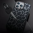 thumbnail image 6 of ELEHOLD Case For iPhone 15 Pro Max ,Luminous Night Light Luxury Leopard Pattern Design Cases Soft Silicone Slim TPU Shockproof Protective Bumper Cover For iPhone 15 Pro Max ,Brown, 6 of 9