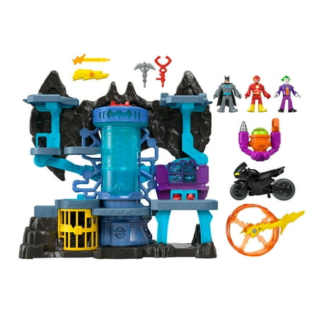 Imaginext DC Super Friends Batman The Joker & The Flash Playset Batcave Showdown