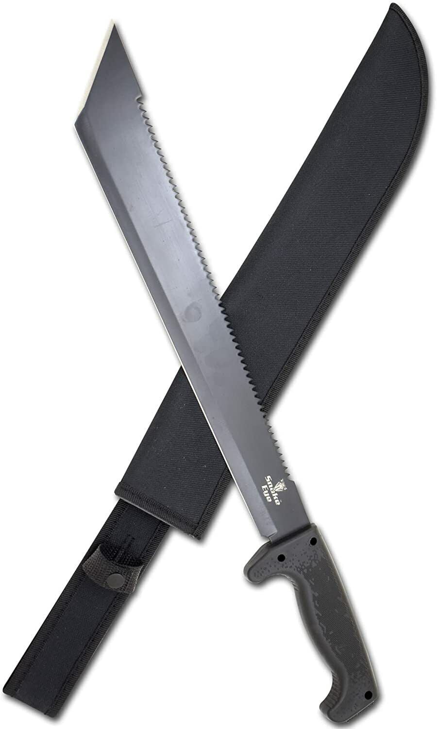 Snake Eye Machete with Heavy Duty Construction, Ergonomic Non-Slip Handle and Be
