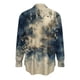 thumbnail image 2 of TaTaai Womens Lightweight Printed Shirt Long Sleeve Round Neck Polyester Casual Blouse Soft Fabric Asian Fit Size Up Gift, 2 of 5