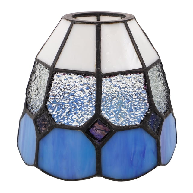 BESTYASH Pantalla De Cristal Azul Para Colgante E27 Con Ambiente Retro Y Difusión De Cálida