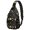 Sun and Moon Gothic Pattern, variant on Sun and Moon Gothic Pattern Sling Backpack, Unisex Cycling Crossbody Bag with Side Mesh Pockets, Earphone Hole Port Gift Ideas for Holiday Birthday Gifts