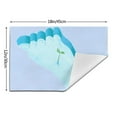 thumbnail image 3 of ZNDUO Placemats, 1 PCS Heat Resistant Stain Resistant Woven PVC Insulation Placemats, Durable Washable Elegant Table Mats for Dining-Cartoon Footprints Saplings, 18"x12", 3 of 6