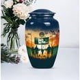 thumbnail image 6 of Yatskia Football Cremation Urn For Ashes Adult Women, Memorial Urn For Human Ashes Adult Male, Funeral Urns For Ash, (Combo 10 Inch and 3 Inch), 6 of 8