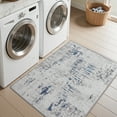 thumbnail image 3 of SIXHOME 2'x3' Small Area Rugs Door Mat Entryway Rugs Modern Abstract Machine Washable Rugs Soft Neutral Carpet Rugs for Bedroom Kitchen Entrance Aesthetic Home Decor Non Slip Rug Navy Blue, 3 of 5