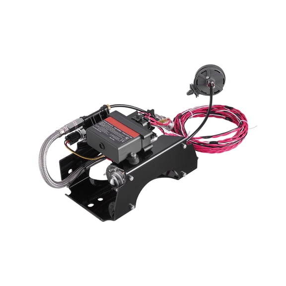 KFFKFF 12V Air Shock Controller Kit with Wireless Operation, On-Board Air Compressor System, App and Remote Control for Air Suspension, Single Path System with Inflator and Air Line for Trucks