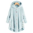 thumbnail image 1 of Abrigo de otoño invierno para mujer, cálido abrigo de oso de peluche, chaqueta de lana, abrigo de felpa para mujer, chaqueta con capucha, nuevos abrigos para mujer, chaqueta de Color sólido, 1 of 4