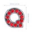 thumbnail image 4 of Shisuyan 26 Pcs Lettres en Strass Perles en Alliage pour Bracelets, 4 of 8