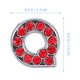 thumbnail image 4 of 26pcs Rhinestones letras Letras de aleación Charm Beads para pulseras de pulsera, 4 of 5