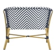thumbnail image 4 of Safavieh Dandra Outdoor Modern Herringbone Rattan Settee, 4 of 7