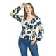thumbnail image 1 of Blusa con escote cruzado Roman Fashion / Juvenil, 1758 (Marino flor) azul marino CH, 1 of 3