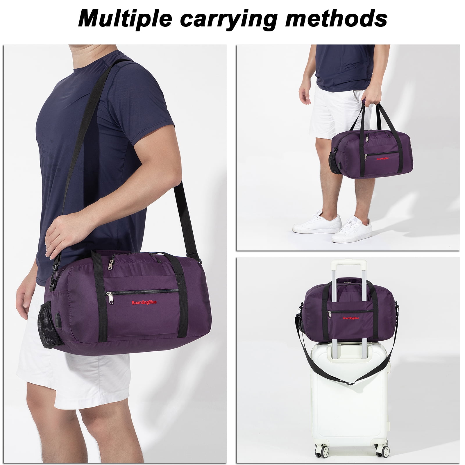 For Spirit Jet Blue 17 inches Personal Item Underseat Travel Duffel Bag With Pillow