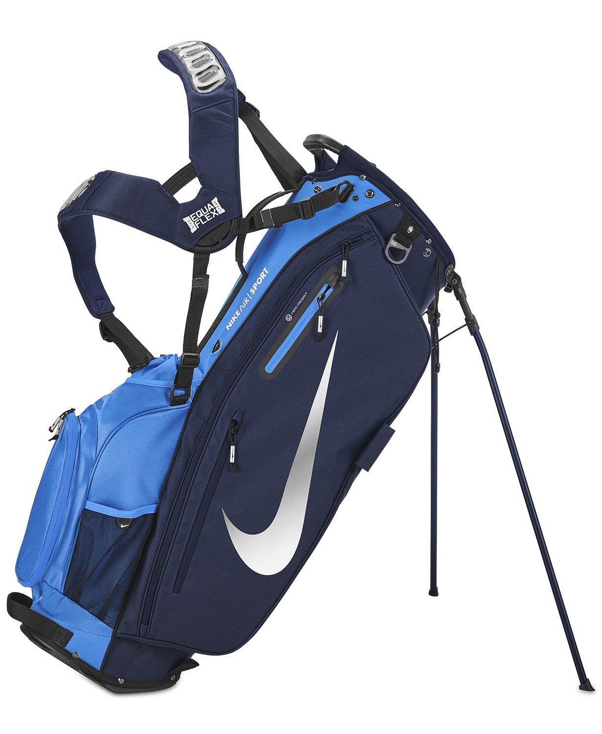 wipe Warlike He Nike Air Sport Stand Golf Bag, Midnight Navy/Photo Blue/Metallic Chrome -  Walmart.com