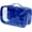 Blue, variant on Small Clear Travel Packing Cube/See Through PVC Plastic Pouch for Carry  Suitcase, Backpack or Diaper Bag/Transparent Multipurpose Accessories, Makeup & Underwear Organizer (Royal Blue)
