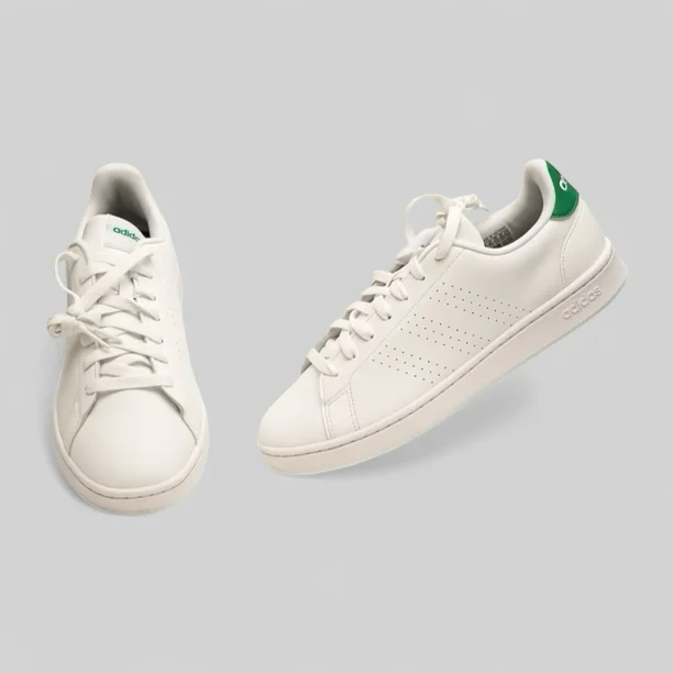 Ad-id-as Shoes Men’s size 8.5 Advantage Lifestyle Casual Sport White Green GZ5300
