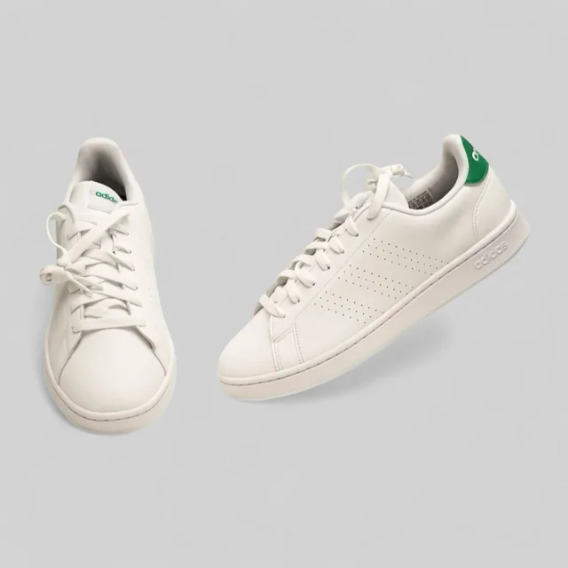 Adidas Shoes Men’s size 8 Advantage Lifestyle Casual Sport White Green GZ5300