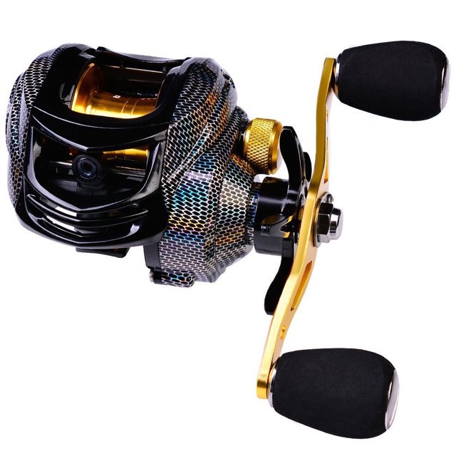 Carretes De Pesca De Arrastre 18 + 1BB Baitcasting Carrete Magnético De Freno Baitcaster Para Agua Salada