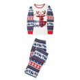 thumbnail image 4 of URMAGIC Matching Family Pajamas Sets Christmas Pjs with Cute Elk and Floral Sleeve Tee and Bottom Loungewear Sleepwear, 4 of 5