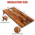 thumbnail image 2 of OOFIT Solid Wood Premium Corn Hole Game Set, Portable Regulation Size Cornhole Boards with Set of 8 Professional Cornhole Bags, Family Backyard Toss Game, 2 of 5