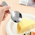 thumbnail image 2 of Stainless Steel Short Handle Thickened Small Round Spoons For Honey Candy Coffee Tea Salt Jam and Mustard Thickened Small Round Spoon For Salt Condiments Dessert Tea Coffee, 2 of 6