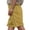 Yellow, variant on Bermuda Shorts for Women Knee Length Summer Casual Cotton Linen Hollow out Elastic Waist Straight Leg Shorts with Pockets
