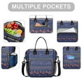 thumbnail image 2 of OBREWU Pioneer Flower Womens Lunch Box for Work,Insulated Large Pioneer Flower Lunch Bag for Women,Loncheras Para Mujer,Leakproof Adult Lunch Bag for Work,Beach,Travel,Picnic,Camping, 2 of 7