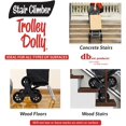 thumbnail image 5 of dbest products Stair Climber Trolley Dolly, Black Shopping Grocery Foldable Cart, 5 of 6