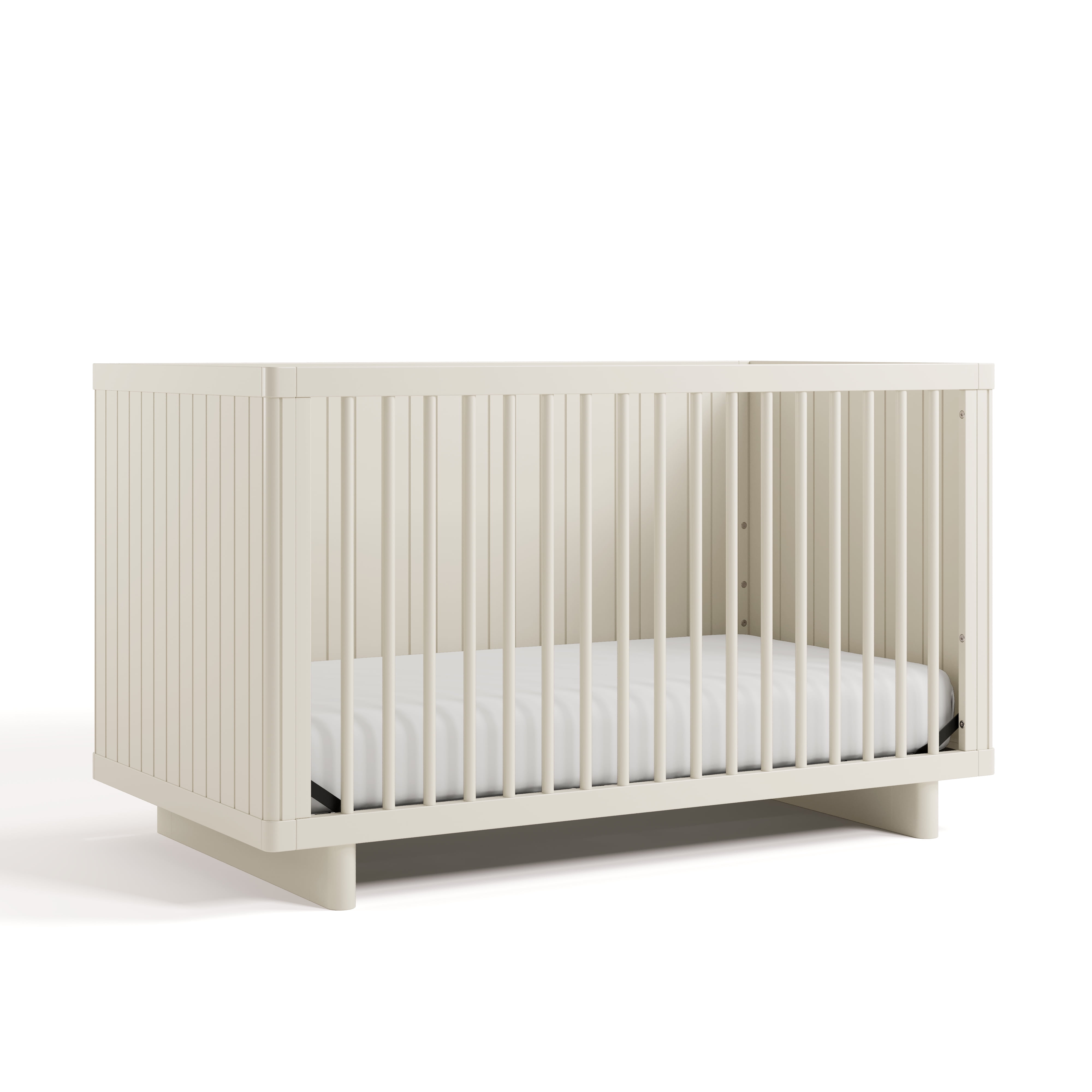 Art of Nursery by Storkcraft Kyoto Deluxe Convertible Crib with Bonus Toddler Guardrail, Frosted Oat