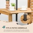 thumbnail image 4 of Outsunny 3Pcs Outdoor Bench Set for Garden, Backyard, Balcony, Light Brown, 4 of 8