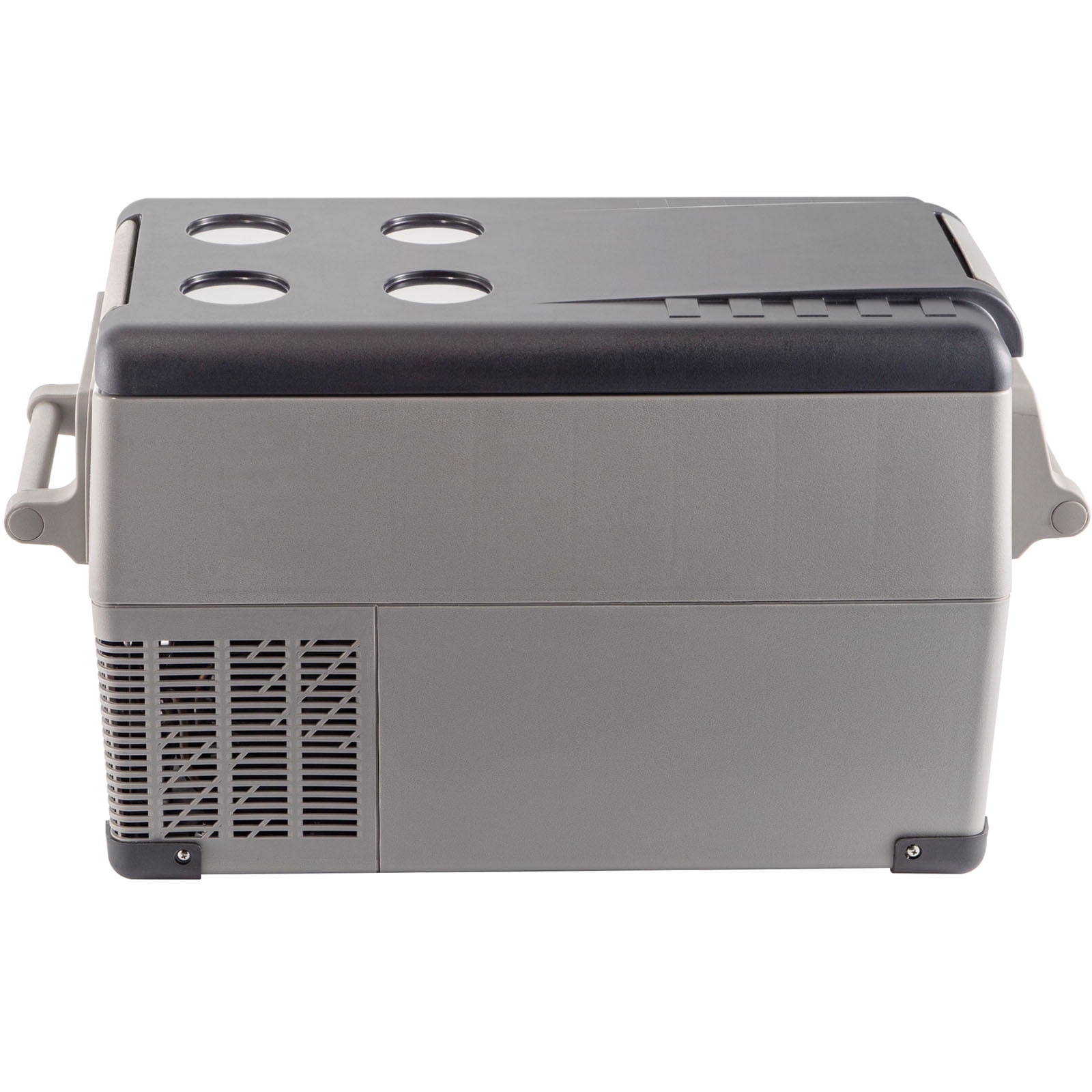 KFFKFF Portable 37 Quart (35 Liter) Refrigerator, 12V Fridge with App Control (-4℉~68℉), Dual Zone Cooler for Car, Camping, Travel, Fishing, Outdoor, or Home Use with 12/24V DC & 110-240V AC