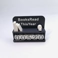 thumbnail image 4 of 1 Pcs Books Read This Year Tracker, Decorative Read Challenge Reading Tracker, 3D Printed Book Tracker Sign, Bookshelf Accessories Library Decor Gift for Librarians, Writers, 4 of 6
