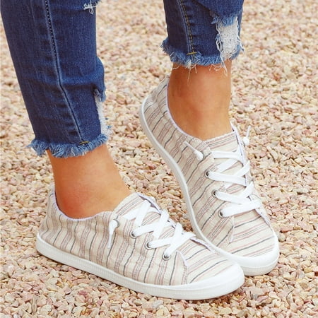 

FZM Women shoes Women s Canvas Shoes Vulcanize Soft Ladies Autumn Loafers Flat Shoes Sneakers