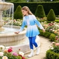 thumbnail image 6 of Blue Royal Princess Cosplay Costume, Fancy Dress Set with Jacket Dress and Pants, Halloween Cosplay Outfit for Party Events, 6 of 6
