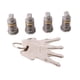 thumbnail image 3 of 4 cerraduras para portaequipajes de techo, barras transversales, piezas profesionales desmontables para portaequipajes de coche. 4 teclas, 3 of 9