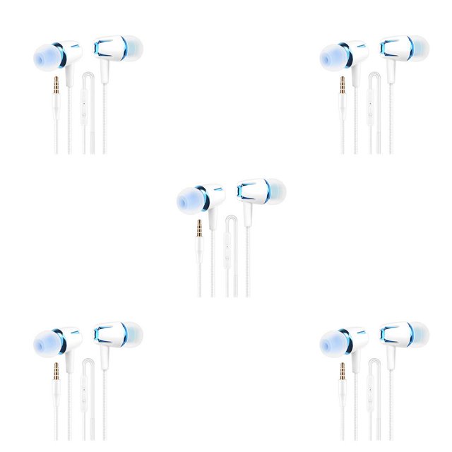 Inteprter Auricular con cable In-Ear Cancelación de ruido Auriculares de reproducción de música portátiles Azul Type2 NO2