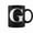Black, variant on Personalized Name Alphabet Initial Letter G Present Coffee Mugs