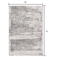 thumbnail image 2 of 5â€™ x 8â€™ Gray Abstract Irregular Blocks Area Rug, 2 of 7