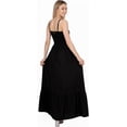 thumbnail image 2 of HAPPY BAY Women's Casual Strapless Tube Top Maxi Frill Dress Summer Beach Dresses for Women One Size Black, Solid, 2 of 4