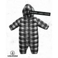 thumbnail image 3 of Volcom - Traje de nieve para bebé, con forro polar suave, aislado, con capucha forrada de sherpa, ropa de invierno para bebé, negro, rojo (Black Checkered), 24 meses, 3 of 7