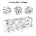 thumbnail image 4 of Cat Trap for Stray Cats 32"x13"x11" Animal Trap Live Traps for Cats Raccoons Opossums Skunks Moles Small Dogs Beavers Etc, Pedal Triggered Trap, 4 of 6